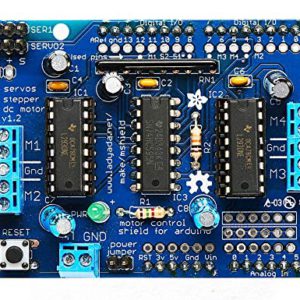 Robotbanao L293D Motor Driver Shield For Microcontrollers-4 Channel Driver-Bipolar Pulse-Width-Method(PWM)