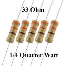 33 Ohm 1/4W Precision Resistor