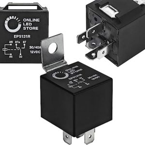 12V 40/30 Amp 5-Pin SPDT Bosch Style Electrical Relay