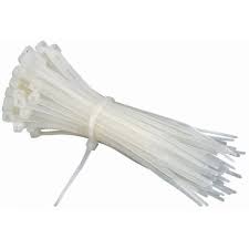 Cable Ties 250 Mm (10 Inch) White Nylon Cable Tie Zip Wire